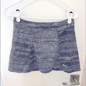 Nike Tennis Skirt Black and White Print